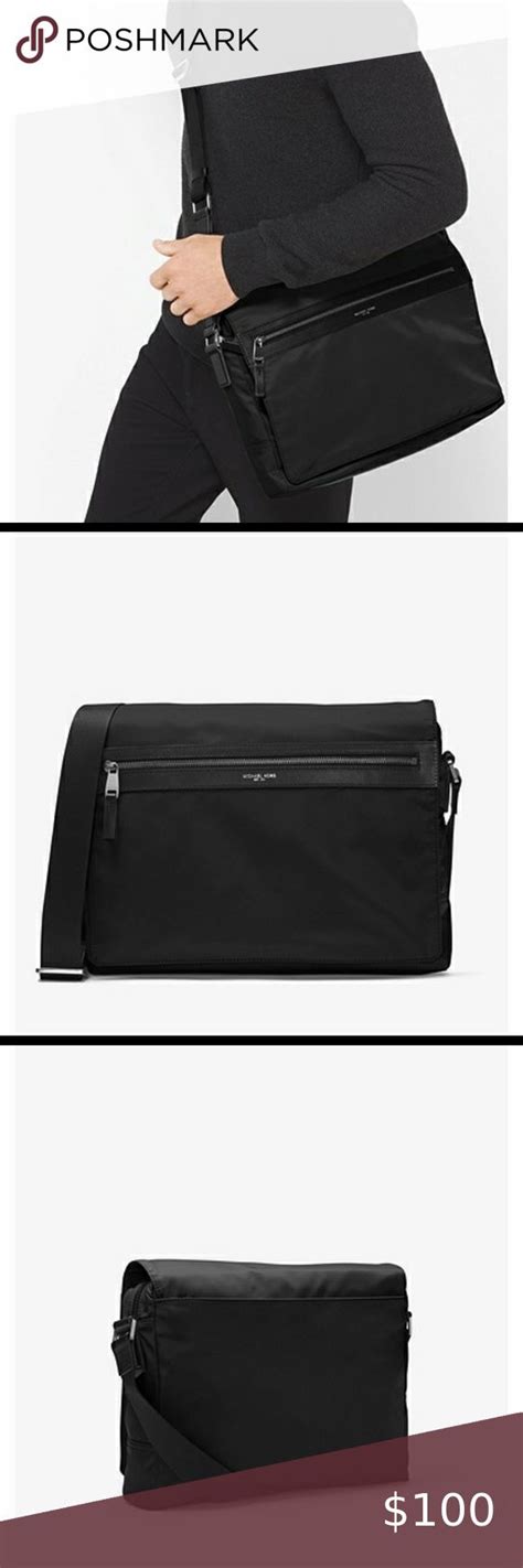 michael kors kent large messenger|Kent Large Nylon Messenger .